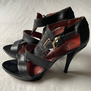 MRKT Strappy Leather Stiletto Sandals